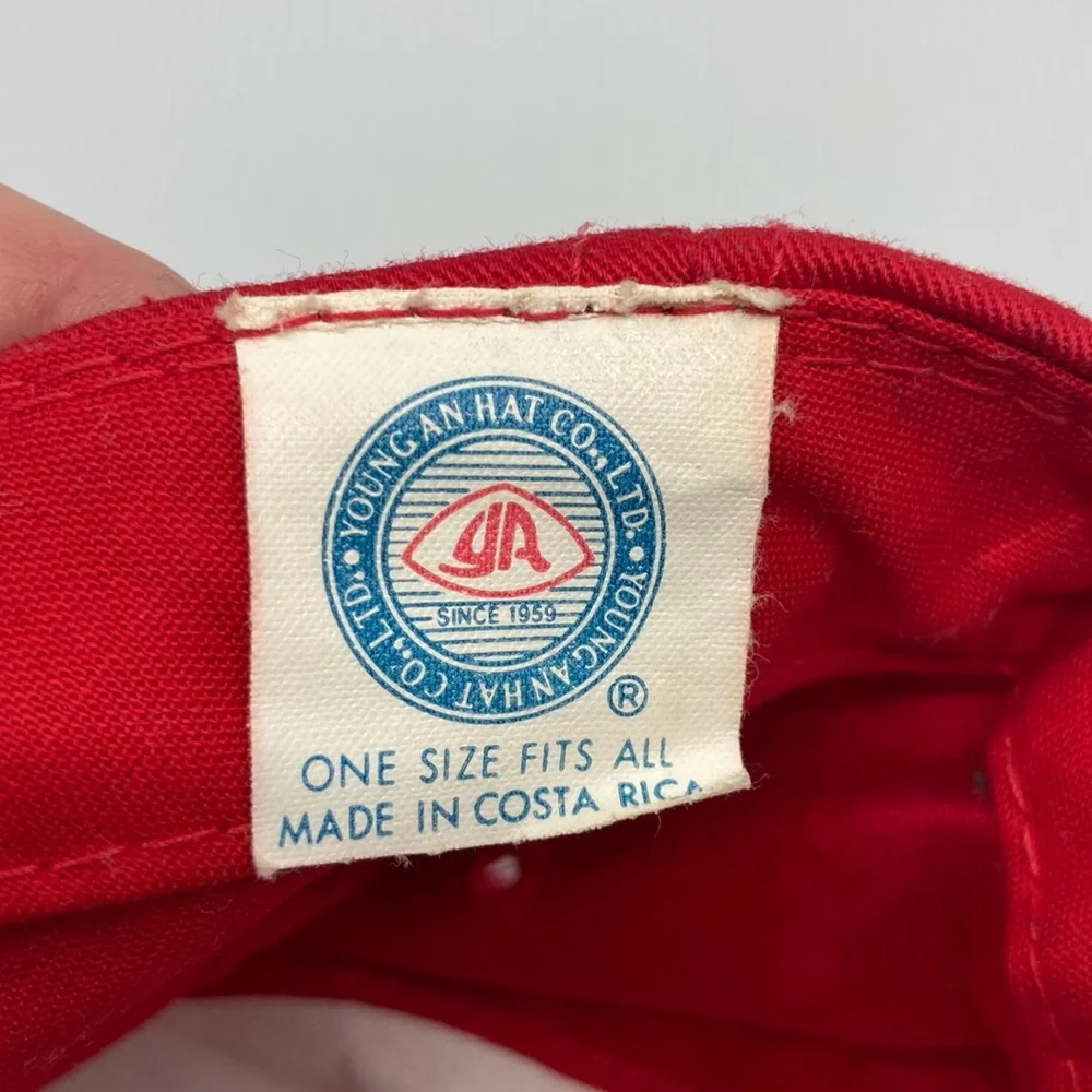 Vintage 90s Red NHL Florida Panthers Hockey SnapBack Kids Hat
